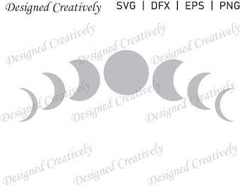 Moon Phases svg, Moon SVG, Full Moon SVG, Moon Phases Clip Art, Moon Phases Cut File, Moon Phases, Moon Cut File, Moon Clip Art, Moon