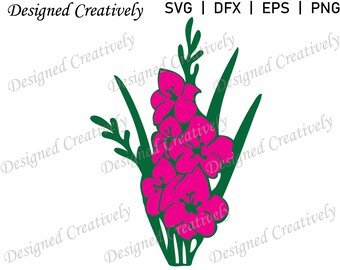 Gladiolus SVG, Flower SVG, Spring Flowers SVG, Flowers svg, Gladiolus Clipart, Gladiolus png, Flower Clip Art, Spring svg, Flower png,