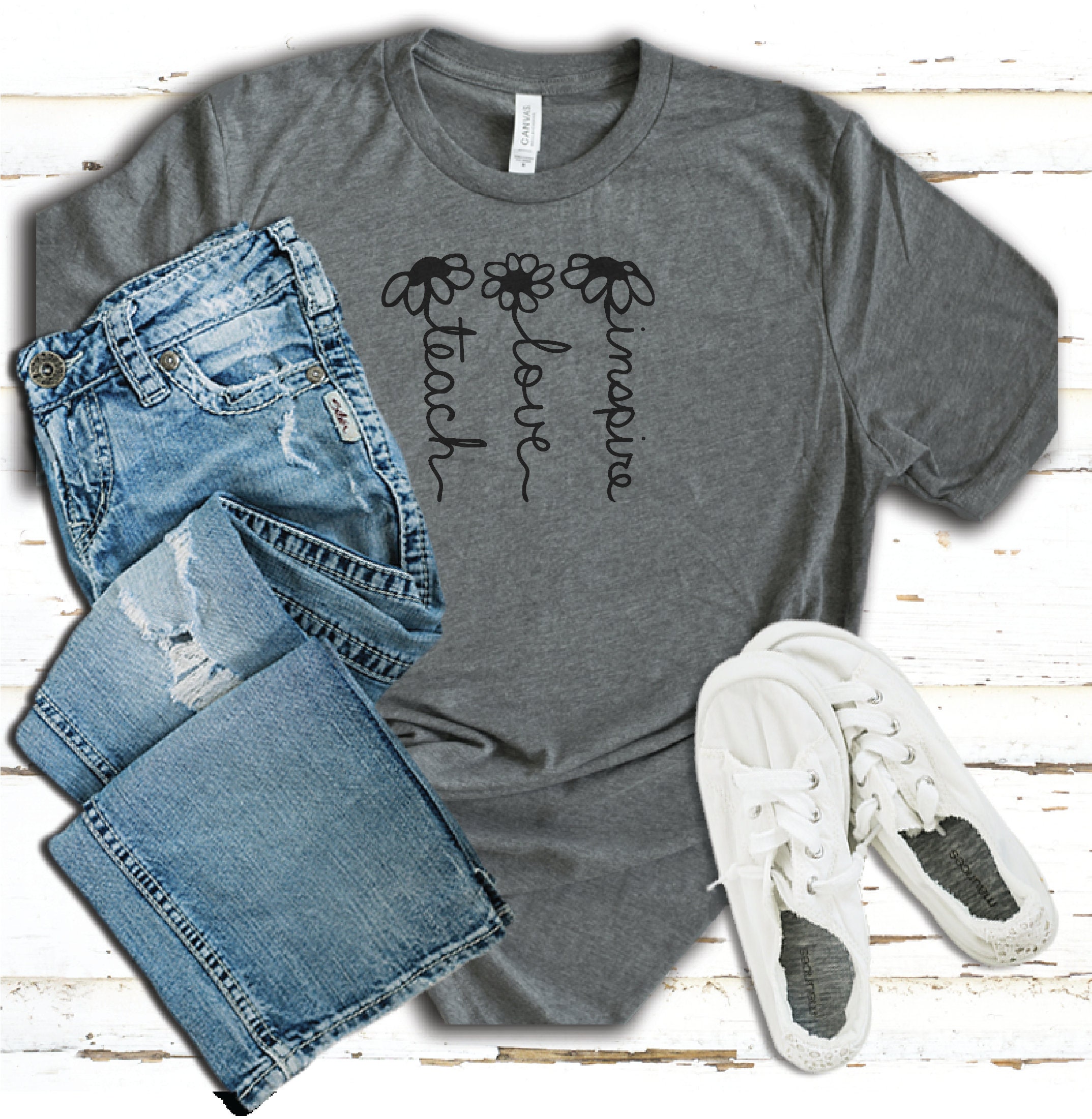 Flower SVG Daisy SVG Daisy Word Art SVG Teach Svg Love Etsy Canada