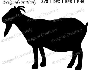 Goat SVG, Goat Silhouette SVG, Billy Goat SVG, Farm Goat svg, Farm Animal svg, Goat Clip Art, Goat Cut File, Goat png, Goat svg for Cricut