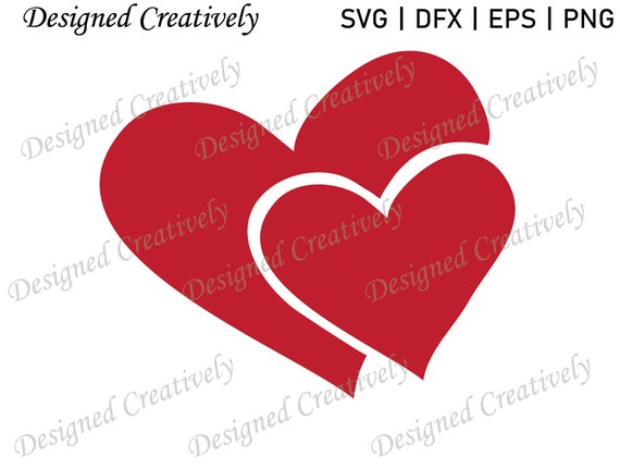 Download Valentine Heart Svg Valentine Double Heart Svg Valentine Etsy