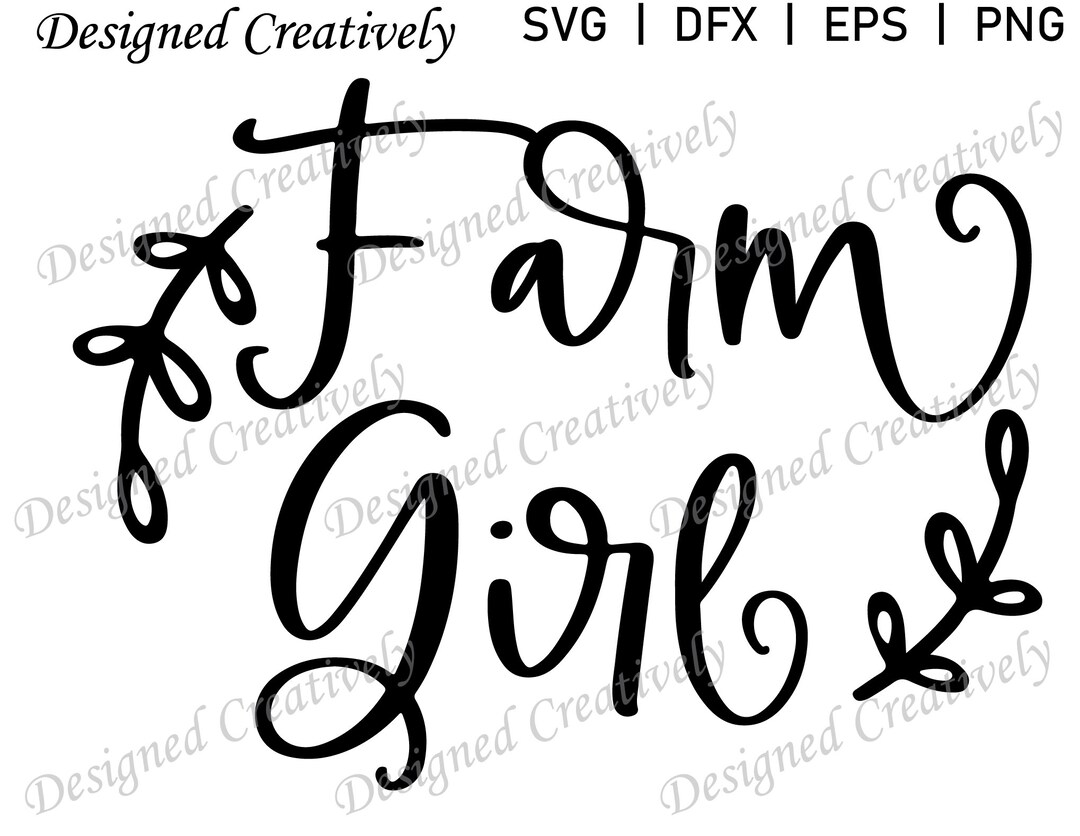 Farm Girl SVG Girl SVG Farm SVG Farm Girl Png Farm Theme Etsy