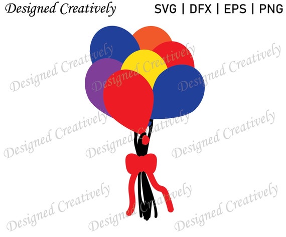 Download Balloons Svg Balloon Svg Bunch Of Balloon Svg Coloured Etsy