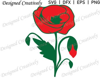 Papavero SVG, Fiore SVG, Fiori primaverili SVG, Fiori svg, Giorno della Memoria svg, Clip Art fiore, Primavera svg, Fiore png, Papaveri svg, Papavero png