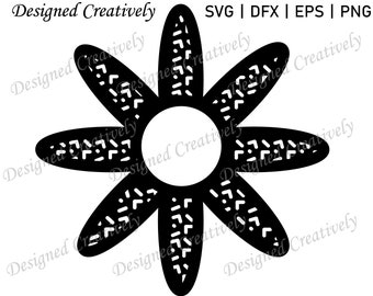 Blume SVG |  Blumenmuster SVG |  Gemusterte Blume SVG |  Blume Svg |  Natur Svg |  Flora Svg |  Blume geschnitten Datei |  Frühling Svg