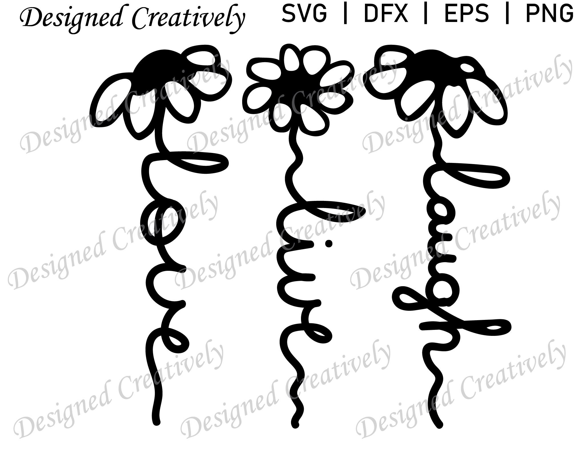 Flower SVG Daisy SVG Daisy Word Art SVG Love svg Live svg Etsy