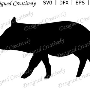 Pig SVG, Pig Silhouette SVG, Piggy SVG, Farm Pig svg, Farm Animal svg, Piglet svg, Pig Clip Art, Pig Cut File, Pig png, Pig svg for Cricut