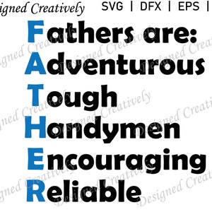 Happy Father&#39;s Day SVG, Father SVG, Father Poem SVG, Father&#39;s Day svg, Father&#39;s Day Clipart, Father&#39;s Day Cut File, Dad svg, Dad Poem, Dad