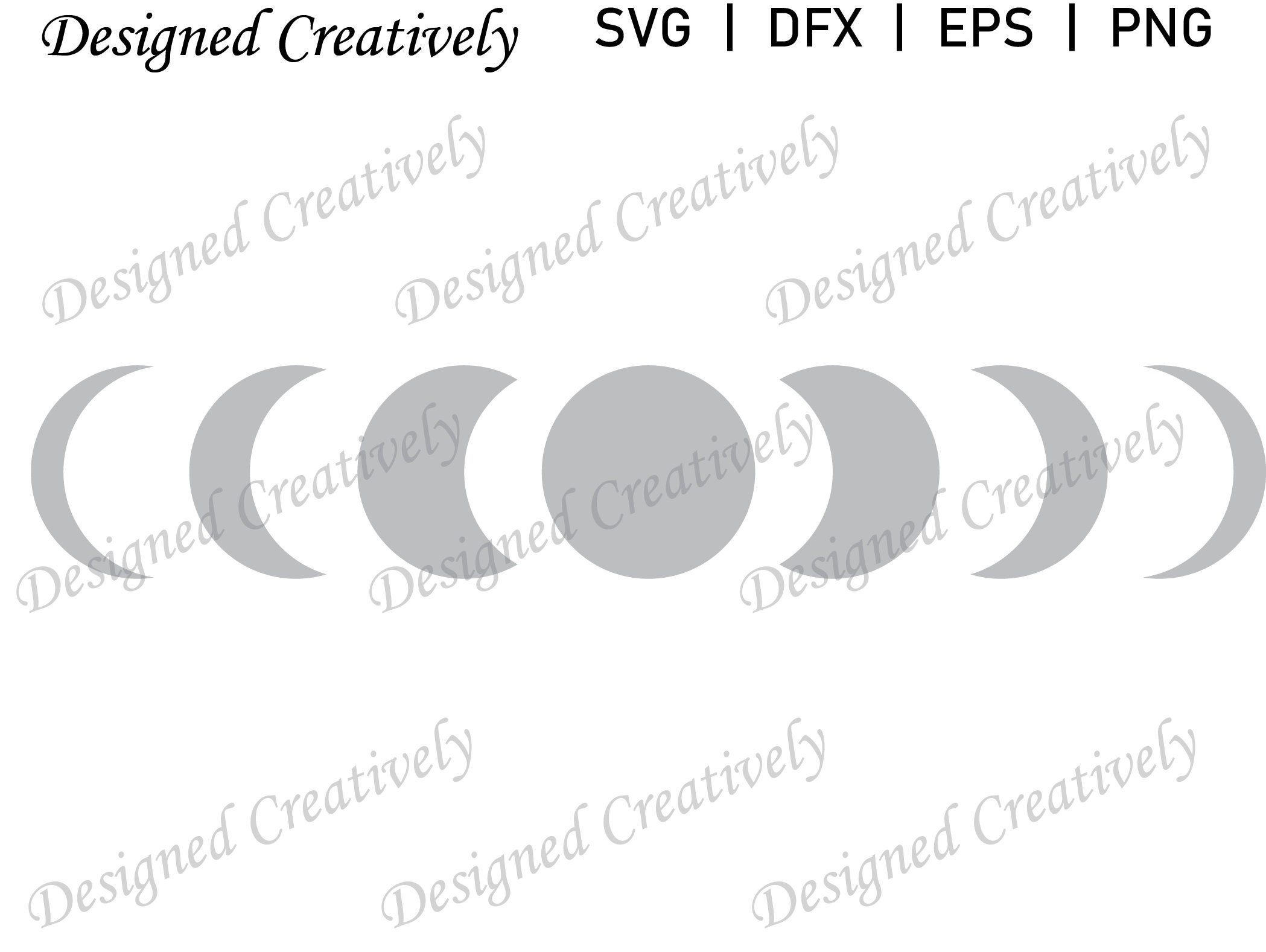 Download Moon Phases Svg Moon Svg Full Moon Svg Moon Phases Clip Etsy