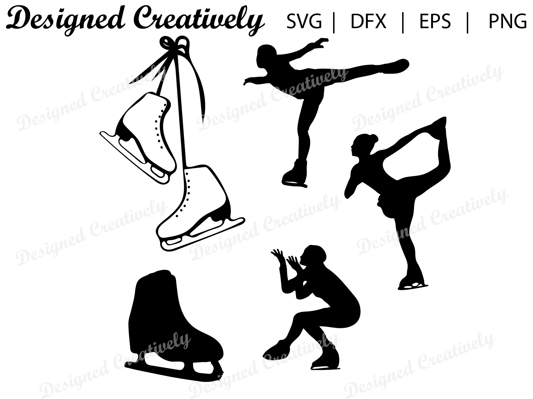 Figure Skating SVG Bundle Skating SVG Skates SVG Figure Etsy