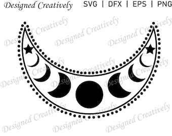 Moon Phases svg, Moon SVG, Full Moon SVG, Moon Phases Clip Art, Moon Phases Cut File, Moon Phases, Moon Cut File, Moon Clip Art, Moon