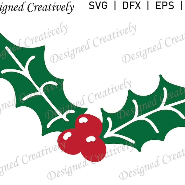 Holly SVG, Christmas SVG, Christmas Holly SVG, Christmas Decoration svg, Christmas Holly png, Christmas png, Christmas Holly Clip Art, Holly