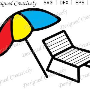 Beach Bundle SVG, Beach SVG, Beach Umbrella svg, Sun Umbrella svg, Lounge Chair svg, Beach png, Sun Shade SVG, Beach Day svg, Deck Chair svg