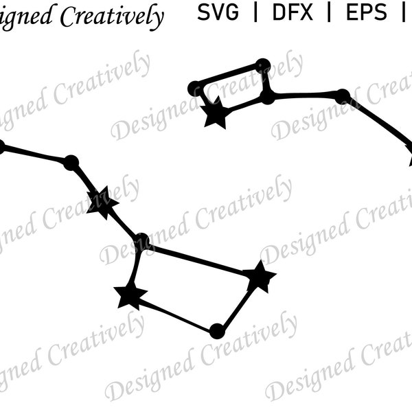 Big Dipper SVG, Little Dipper SVG, Stars SVG, Celestial svg, Ursa Major svg, Ursa Minor svg, Stars png, Constellations svg, Star svg, Stars