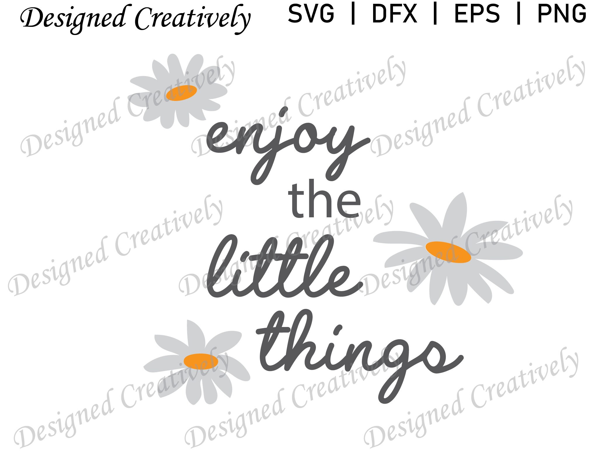 Enjoy the Little Things SVG, Daisy SVG, Flower SVG, Nature Svg, Flora ...