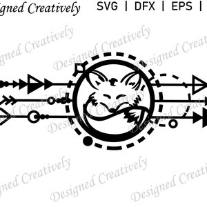 Fox SVG, Fox Geometric Design SVG, Foxes SVG, Geometric svg, Fox Design svg, Fox Clip Art, Fox Cut File, Abstract Fox svg, Fox png, Fox