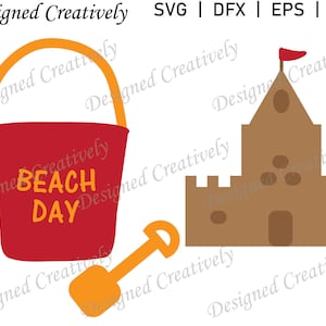 Beach Bundle SVG, Beach Sand Bundle SVG, Sandcastle SVG, Flip Sand Bucket svg, Sand Shovel svg, Bucket and Shovel svg, Beach Day svg, Beach