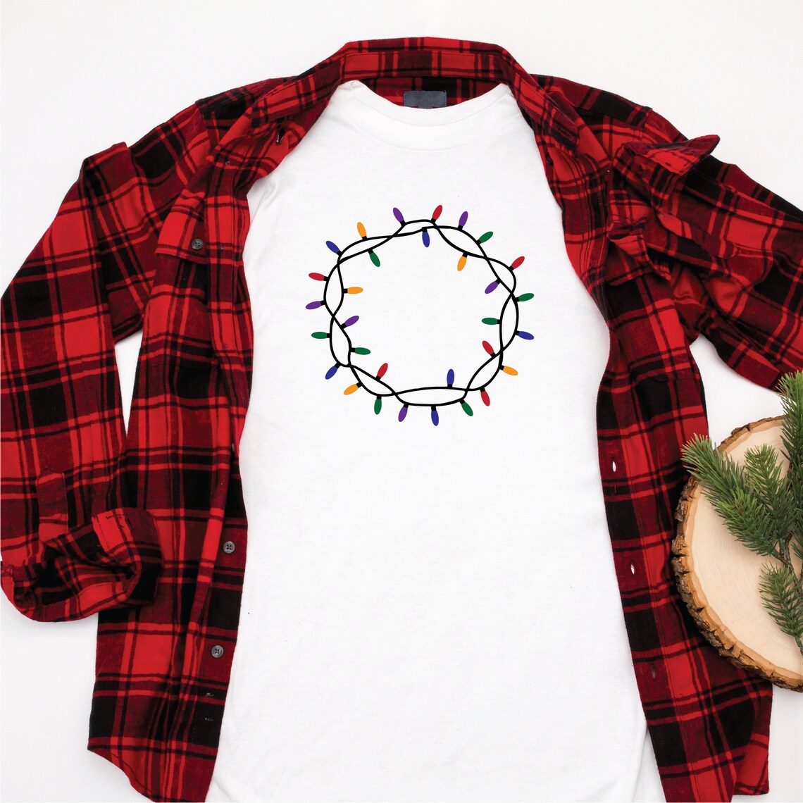 Christmas Light Wreath SVG Wreath SVG Christmas Wreath SVG Etsy