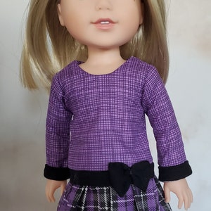 Stella Sue Drop waist DIGITAL DRESS PATTERN sized to fit 14.5 inch dolls image 4