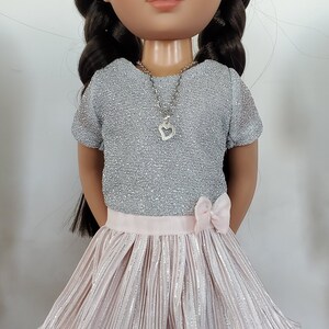 Stella Sue Drop waist DIGITAL DRESS PATTERN sized to fit 14.5 inch dolls image 3