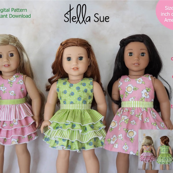 Stella Sue DIGITAL PATTERN Leigha's Ruffled Dress or Sundress