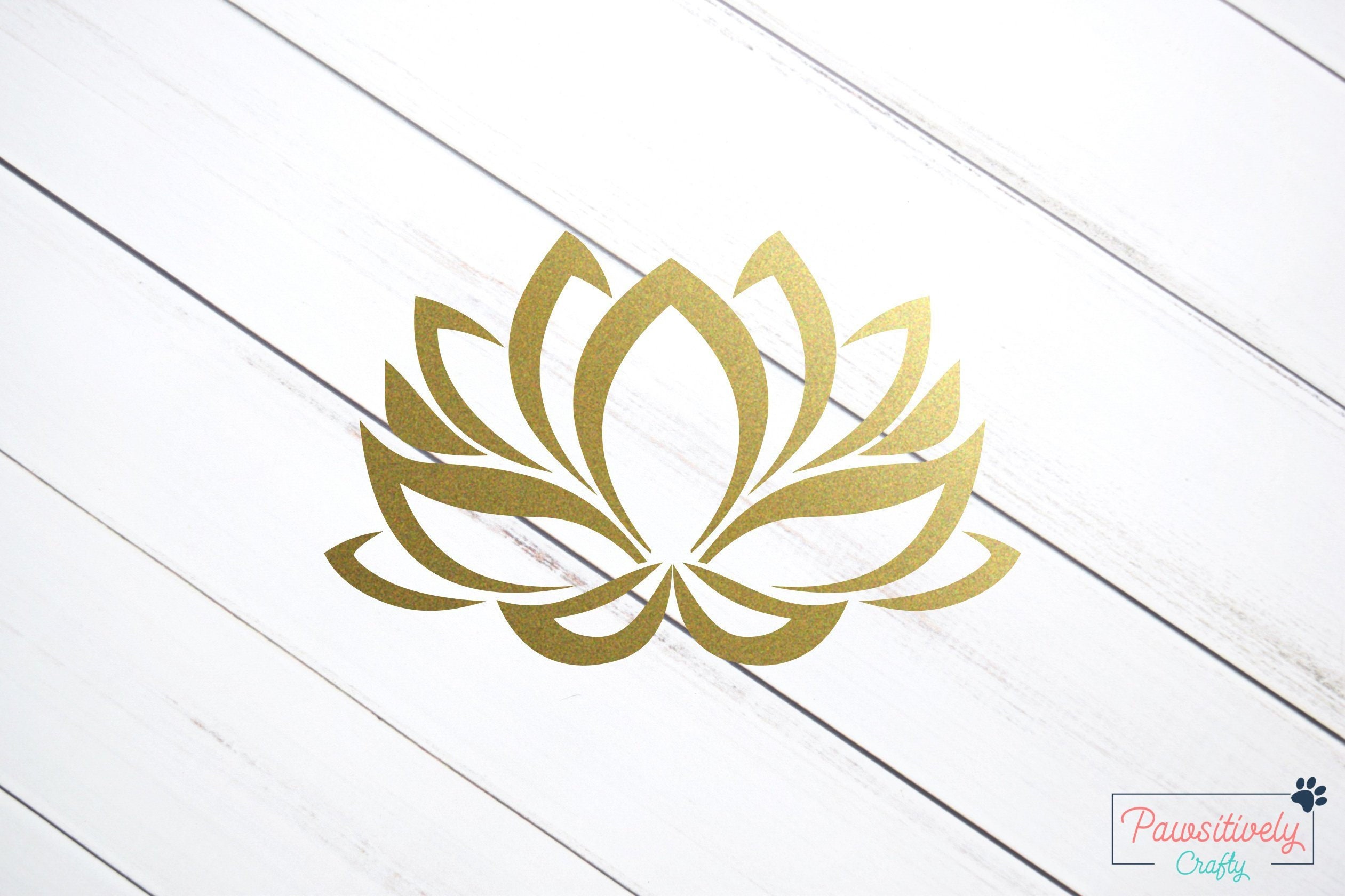 Lotus Flower Decal Lotus Flower Sticker Yoga Decal Lotus Etsy