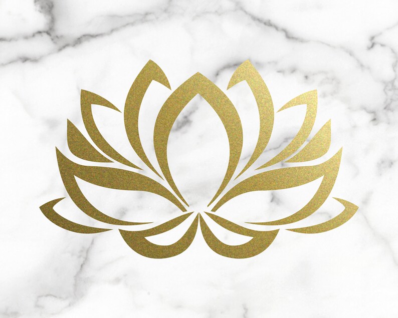 Lotus Flower Decal Lotus Flower Sticker Yoga Decal Lotus Etsy
