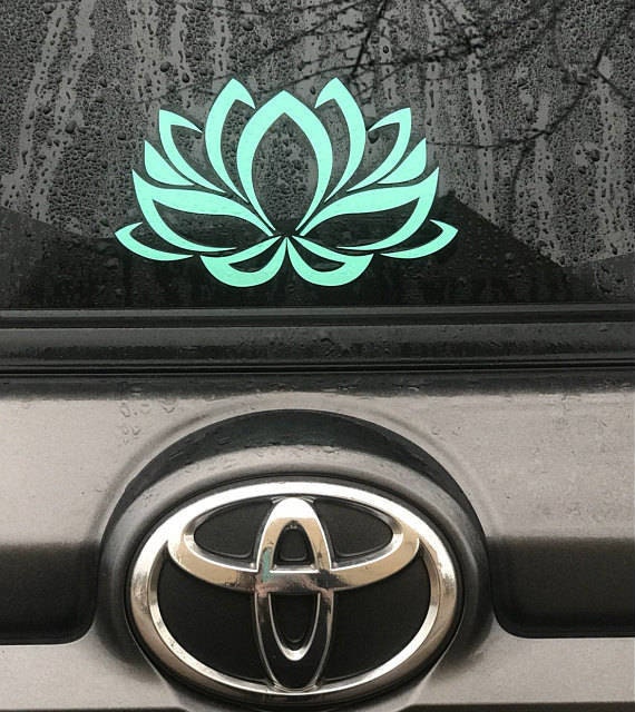 Lotus Flower Decal Lotus Flower Sticker Yoga Decal Lotus Etsy Australia