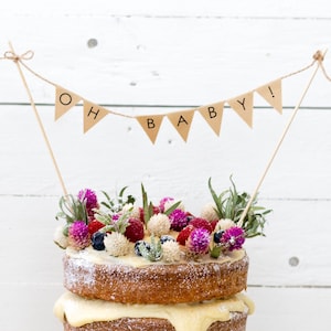 Bandierine stampabili per mini torte, striscioni per torte, matrimonio, baby shower, triangolo, download istantaneo, decorazioni per torte, arredamento rustico, Kraft