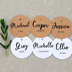 EDITABLE PDF, Guest Name Tags, Circle Tags, Wedding Name Place Cards, Wedding Guest Name Tags, Favor Tags, Circle Tags, Printable