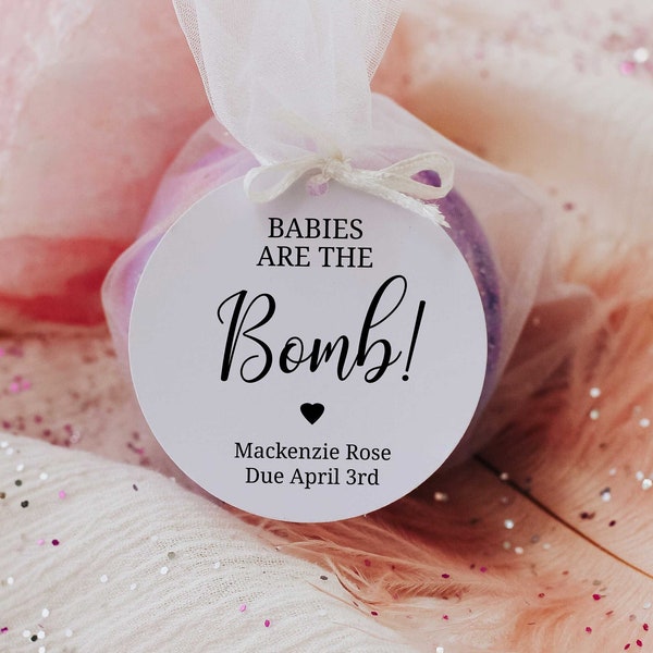 Baby Shower Bath Bomb Sticker Etsy
