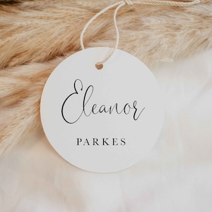 Wedding Name Tags, Circle Name Tags, Printable Guest Names, Name Place Cards, Name Place Cards, Favor Tags, Minimalist, Table Names, SR1