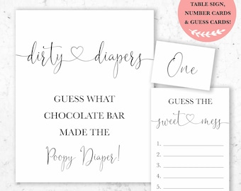 guess the poop baby shower game