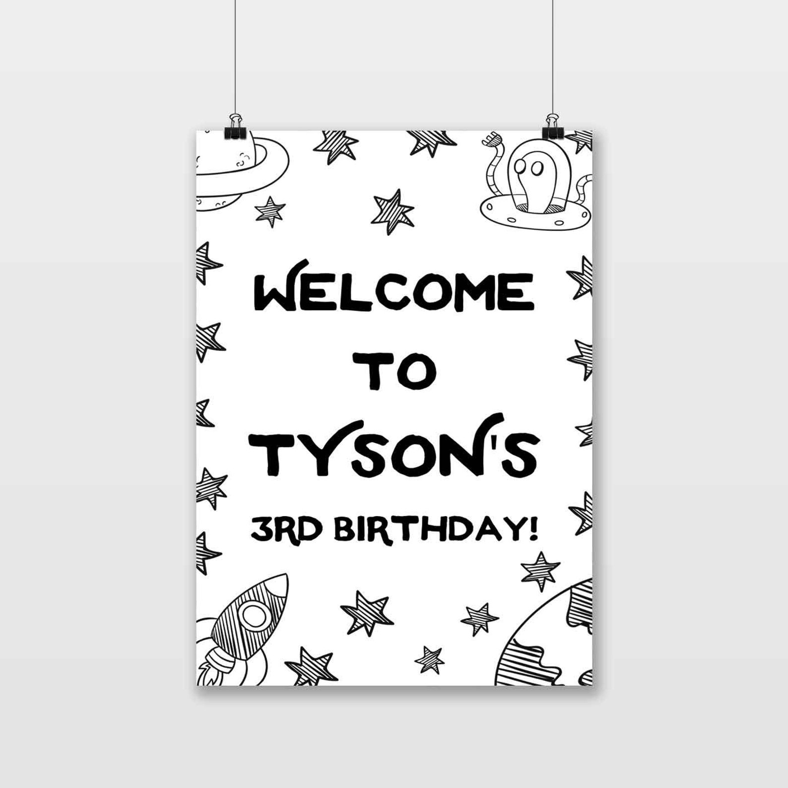 EDITABLE PDF, Outer Space Favor Tag, Spaceman Favor Tag, Space Birthday ...