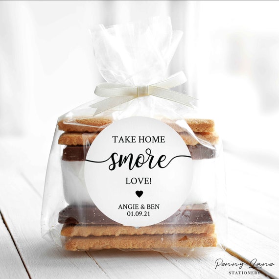 Editable PDF, Smore Love Tags, Wedding Smores Favour Tags, Winter ...
