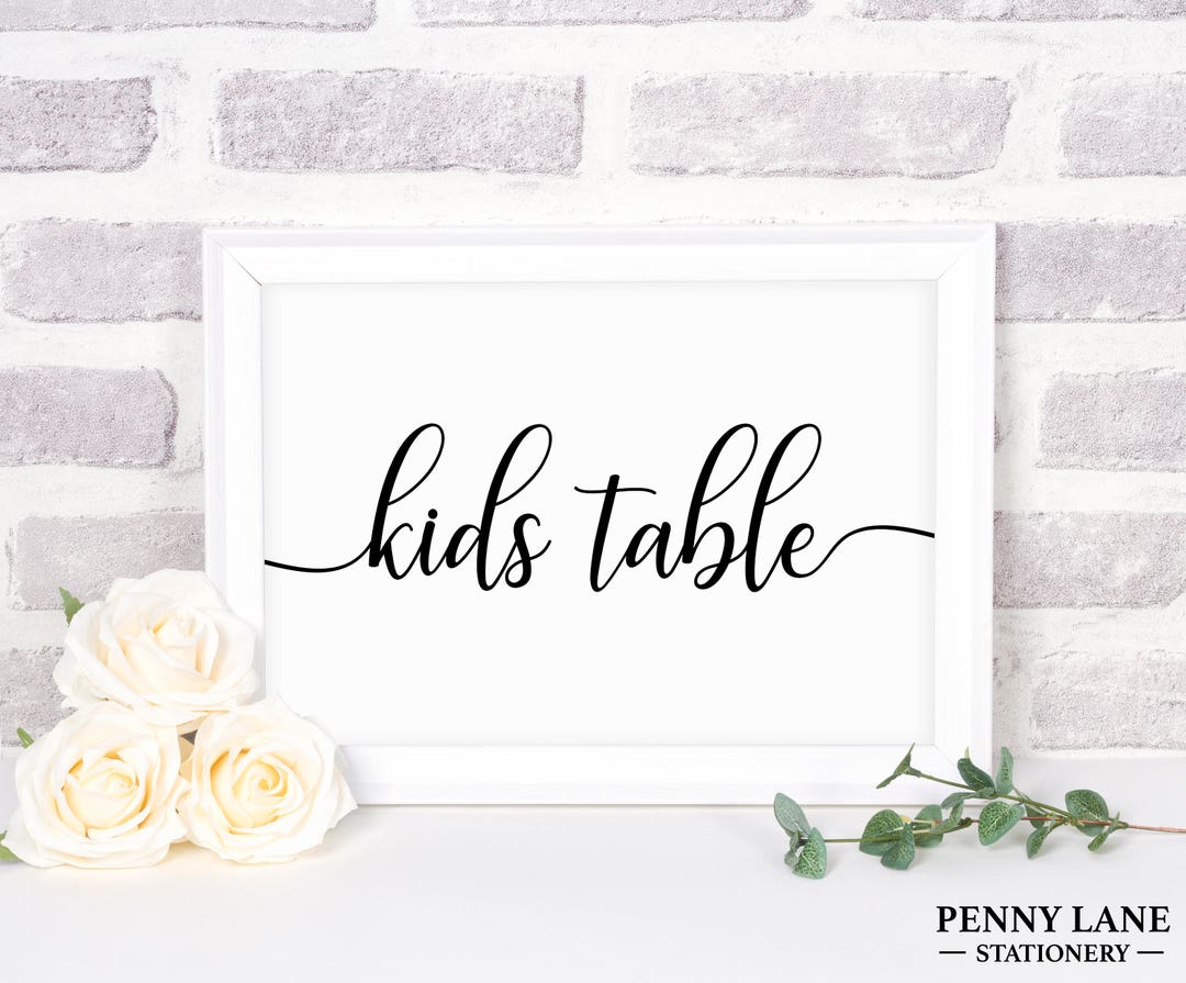 Kinder Tischschild Hochzeit Kinder Tischschild Etsy.de