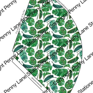 Safari Jungle Party Hat, Jungle Party Decorations, Jungle Birthday Decorations, Tropical Party, Monstera Leaves, 1st, 2nd, 3rd, Printable image 3