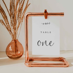 INSTANT DOWNLOAD, Printable Wedding Table numbers, Cursive font, Wedding Table Cards, Place Cards, Simple, Modern, Reception Decorations,SR1