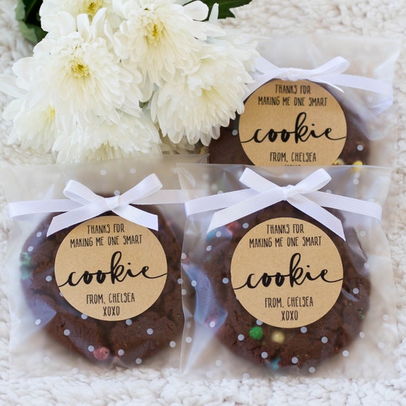 Editable PDF, Teacher Gift, Cookie, Thanks for making me one smart ...