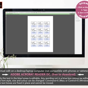Watch Me Grow Tags, Editable PDF, Favor Tags, Baby Shower Favor Tags ...