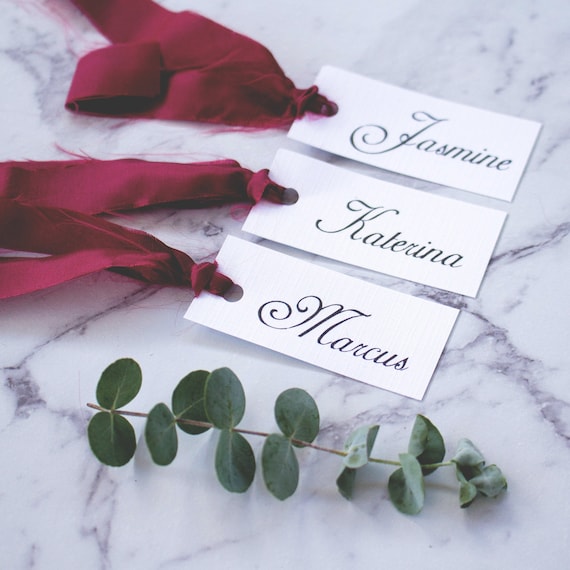 EDITABLE PDF Wedding Guest Name Tags Guest Name Tags Rectangle