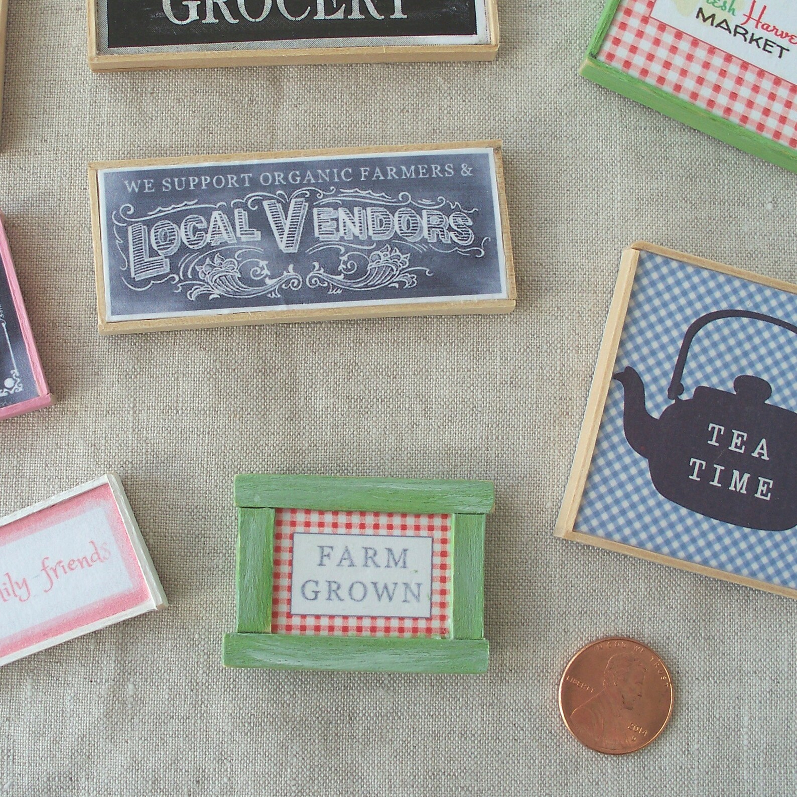 1:12 Miniature Signs & Wall Art for Dollhouse Decoration - Etsy