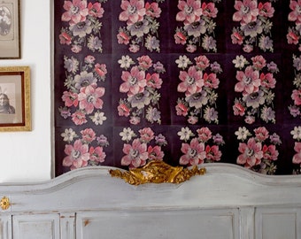 Hojas de papel tapiz floral Lilys Papel tapiz prepegado / Papel tapiz extraíble