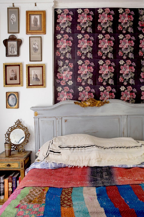 Lilys Floral Pastedpaper® Prepasted Wallpaper Removable Etsy New Zealand