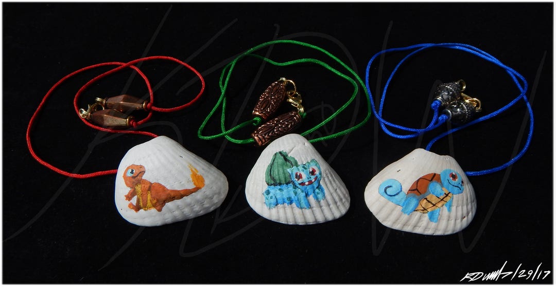 Pokemon Seashell Necklaces--made TO ORDER - Etsy