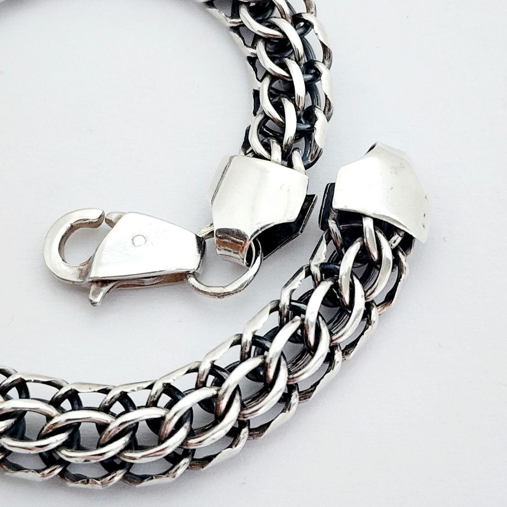 Vintage Men's Bracelet Chain Sterling Silver 925 Marked