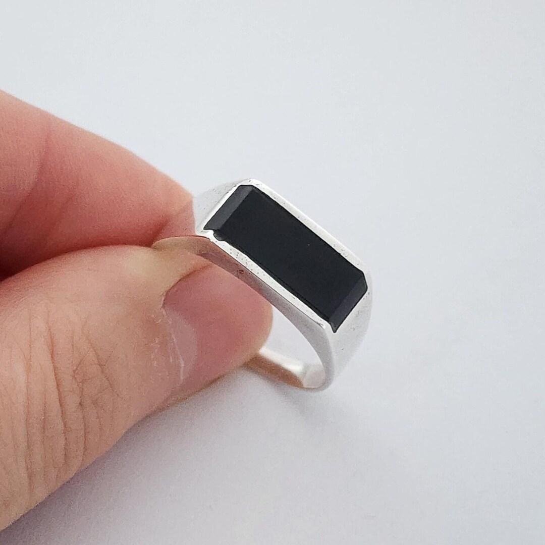 Black Tungsten Carbide Ring [4mm width] Midnight Fire Opal