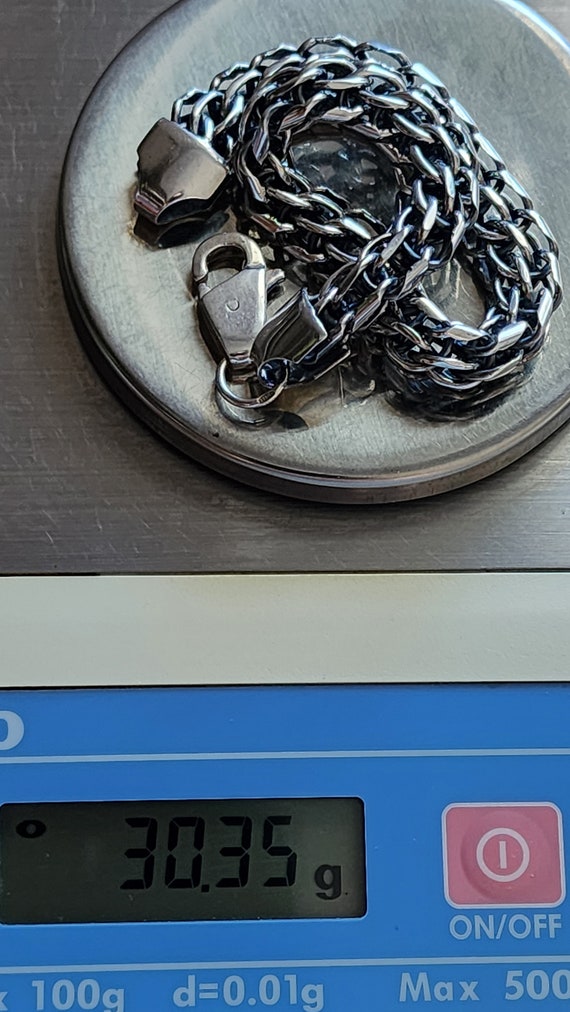 Vintage Sterling Silver 925 Men's Jewelry Chain Bracelet