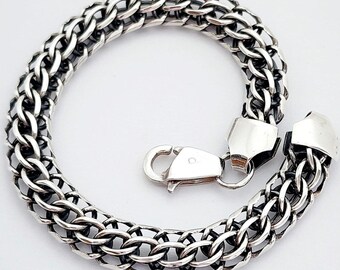 silver925 Chain Bracelet used シルバーブレスレット Vintage Sterling Silver 925 Men's Jewelry Chain Bracelet