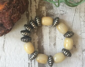 Canary Yellow Silver Bracelet
